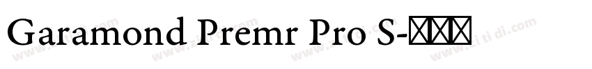 Garamond Premr Pro S字体转换